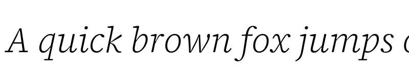 Preview of Source Serif 4 Caption Light Italic font