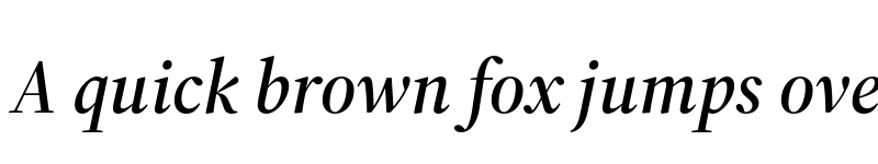 Preview of Source Serif 4 Display Semibold Italic font