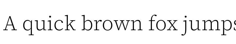 Preview of Source Serif 4 SmText Light font