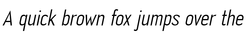 Preview of Sovranix Medium Italic font