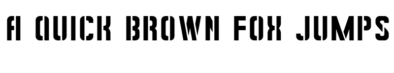 Preview of Sowjetschablone Regular font