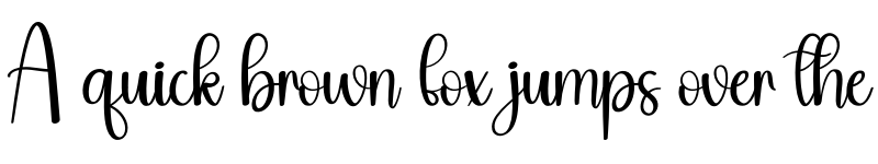 Preview of Soybean Regular font