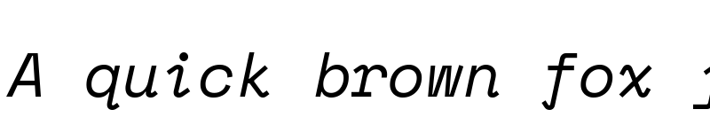 Preview of Space Mono Italic font