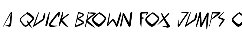 Preview of space punk Italic font