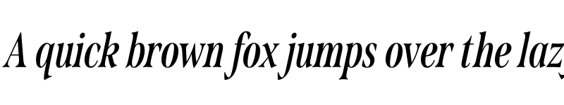 Preview of Span Compressed Semibold Italic font