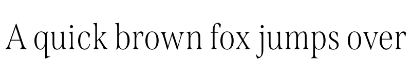 Preview of Span Condensed Thin font