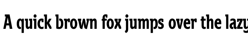 Preview of Spartacus Bold Condensed font