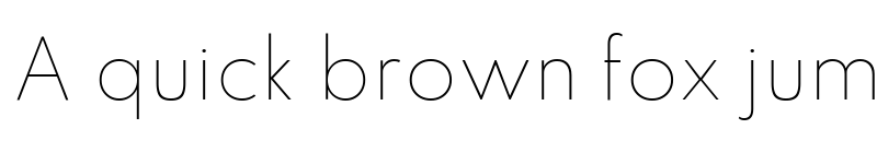 Preview of Spartan Thin font