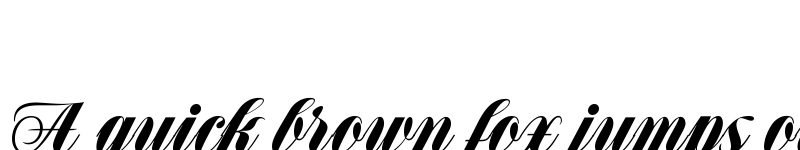 Preview of Speakeasy W05 Script Regular font