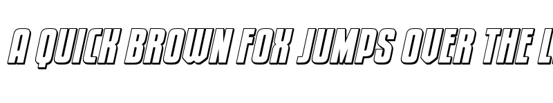 Preview of Special Agent 3D Italic Regular font