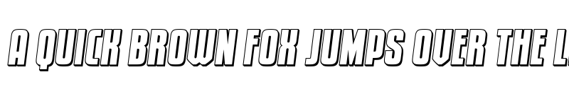 Preview of Special Agent 3D Semi-Italic Regular font