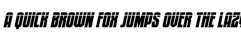 Preview of Special Agent Laser Italic Regular font