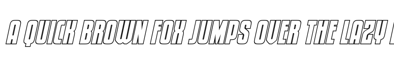 Preview of Special Agent Outline Italic Regular font