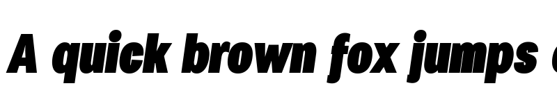 Preview of Specify PERSONAL Condensed Black Italic font