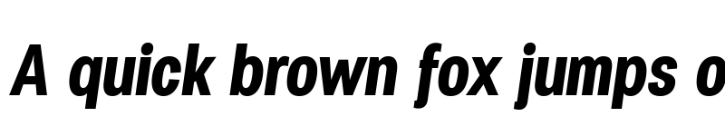 Preview of Specify PERSONAL Condensed Bold Italic font
