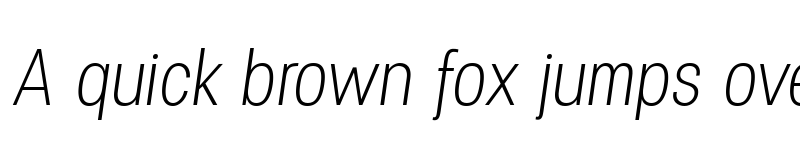 Preview of Specify PERSONAL Condensed Light Italic font