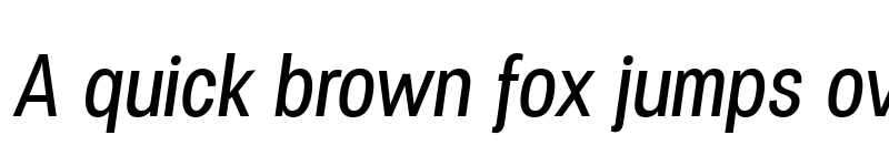 Preview of Specify PERSONAL Condensed Medium Italic font