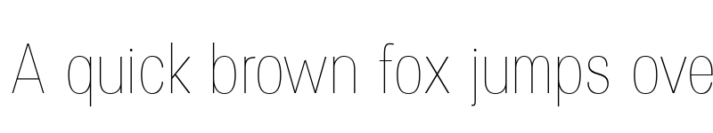 Preview of Specify PERSONAL Condensed Thin font