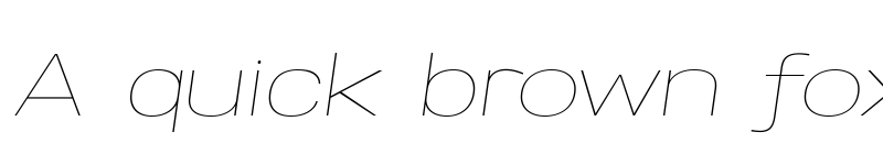 Preview of Specify PERSONAL Expanded Thin Italic font