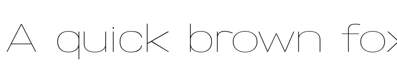 Preview of Specify PERSONAL Expanded Thin font