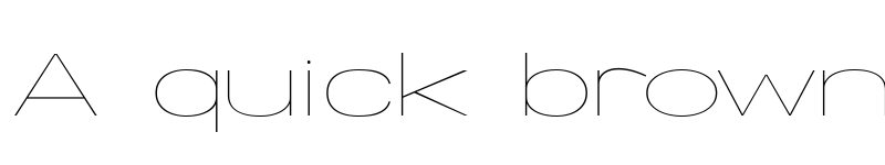 Preview of Specify PERSONAL Extraexpanded Thin font