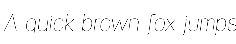 Preview of Specify PERSONAL Normal Thin Italic font