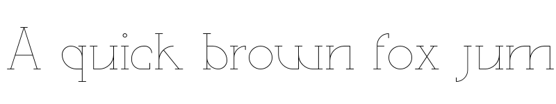 Preview of Spectacle Thin font