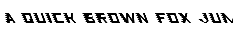 Preview of Speed Attack Left Italic font