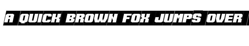 Preview of Speed Racing Negative Italic font