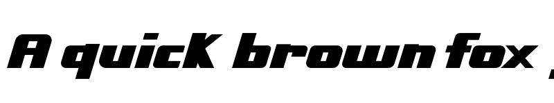 Preview of SPEEDRACE Regular font