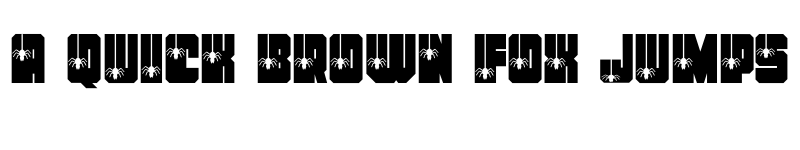 Preview of Spider Regular font