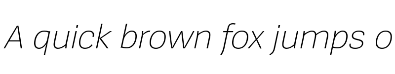 Preview of SpiegelSans Trial ExtraLight Italic font