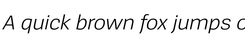 Preview of SpiegelSans Trial SemiLight Italic font