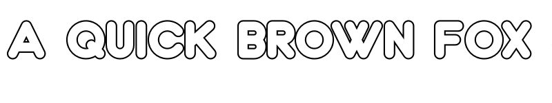 Preview of Spongy PERSONAL USE ONLY Outline font