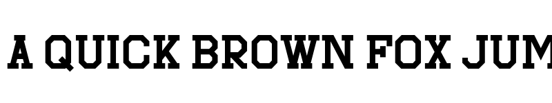 Preview of Sportfield Varsity Regular font