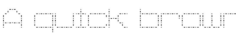 Preview of Spot Matrix Regular font