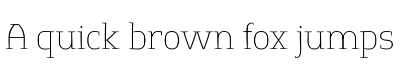 Preview of Springsteel Serif Thin font