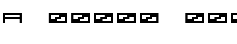 Preview of [.squarepusherv2.] Regular font