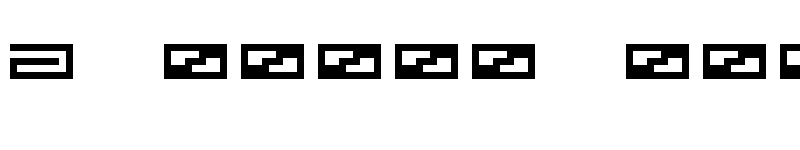 Preview of [.squarepusherv3.] Regular font