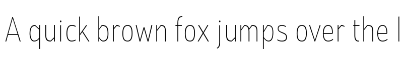 Preview of St Transmission 100 Condensed Thin font