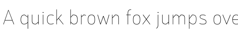 Preview of St Transmission 200 Thin font