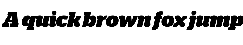 Preview of Stag Black Italic font