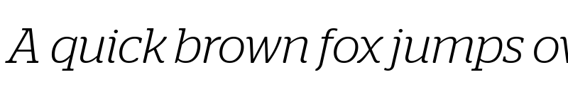 Preview of Stag Light Italic font