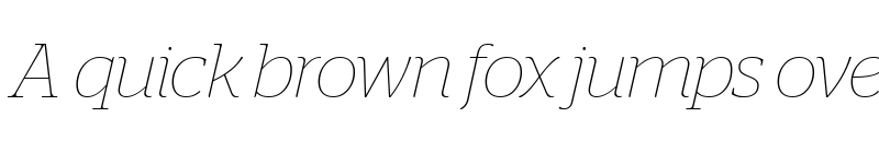 Preview of Stag Thin Italic font