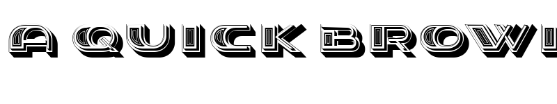 Preview of Stage Oriental Extruded Regular font