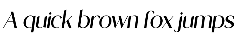 Preview of Stanger Italic font