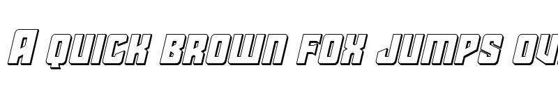 Preview of Star Guard 3D Italic Italic font