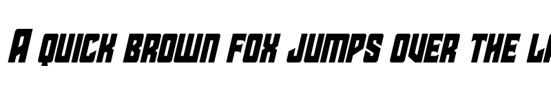 Preview of Star Guard Condensed Italic Condensed Italic font