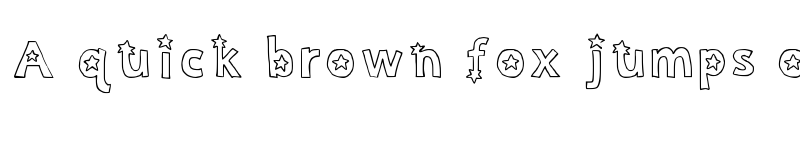 Preview of Stars Regular font