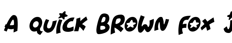 Preview of Starshines Italic font